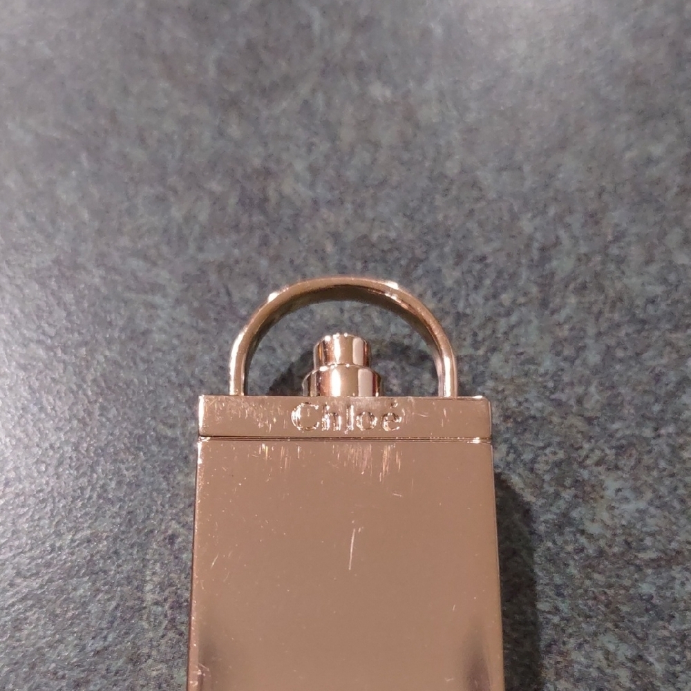 Chloe Mini Perfume Bottle Gold Tone Pendant - Picture 2 of 5